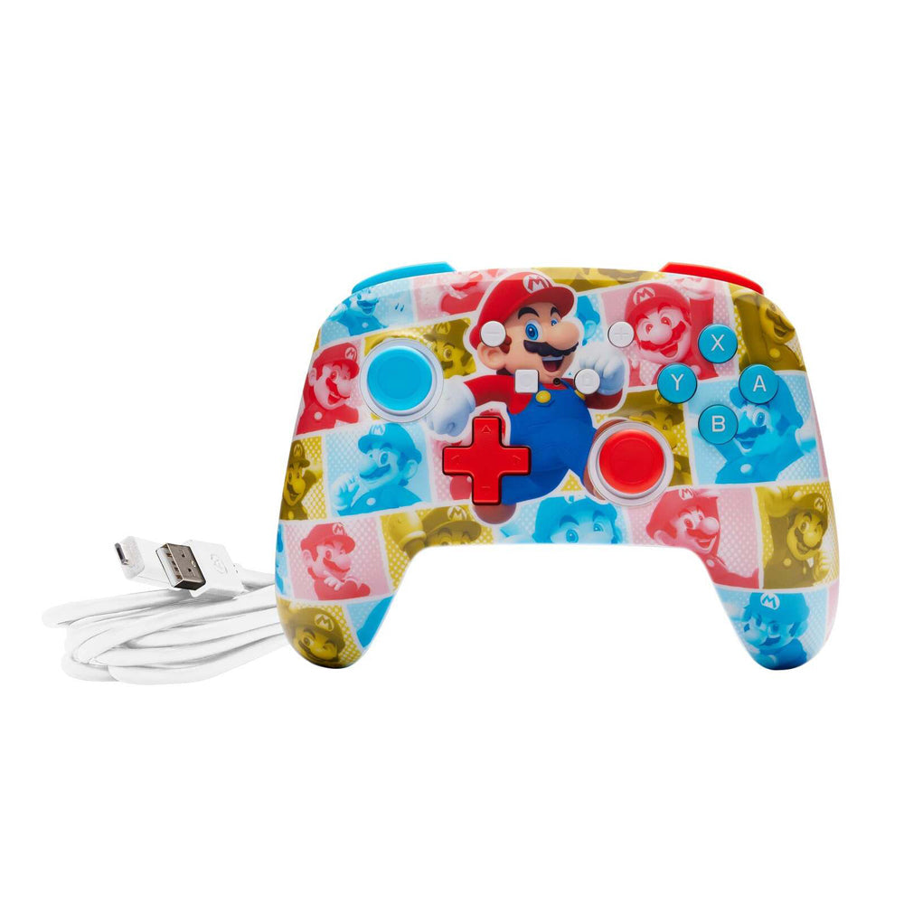 Powera Nintendo Switch Enhanced Wired Gaming Controller Mario Hero Reel — image 4