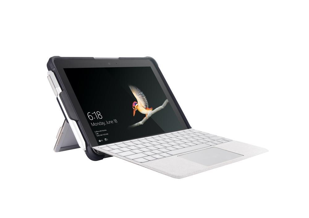 NVS Tutor Shockproof/Drop Proof Stand/Holder For For Microsoft Surface Go Silver — image 3