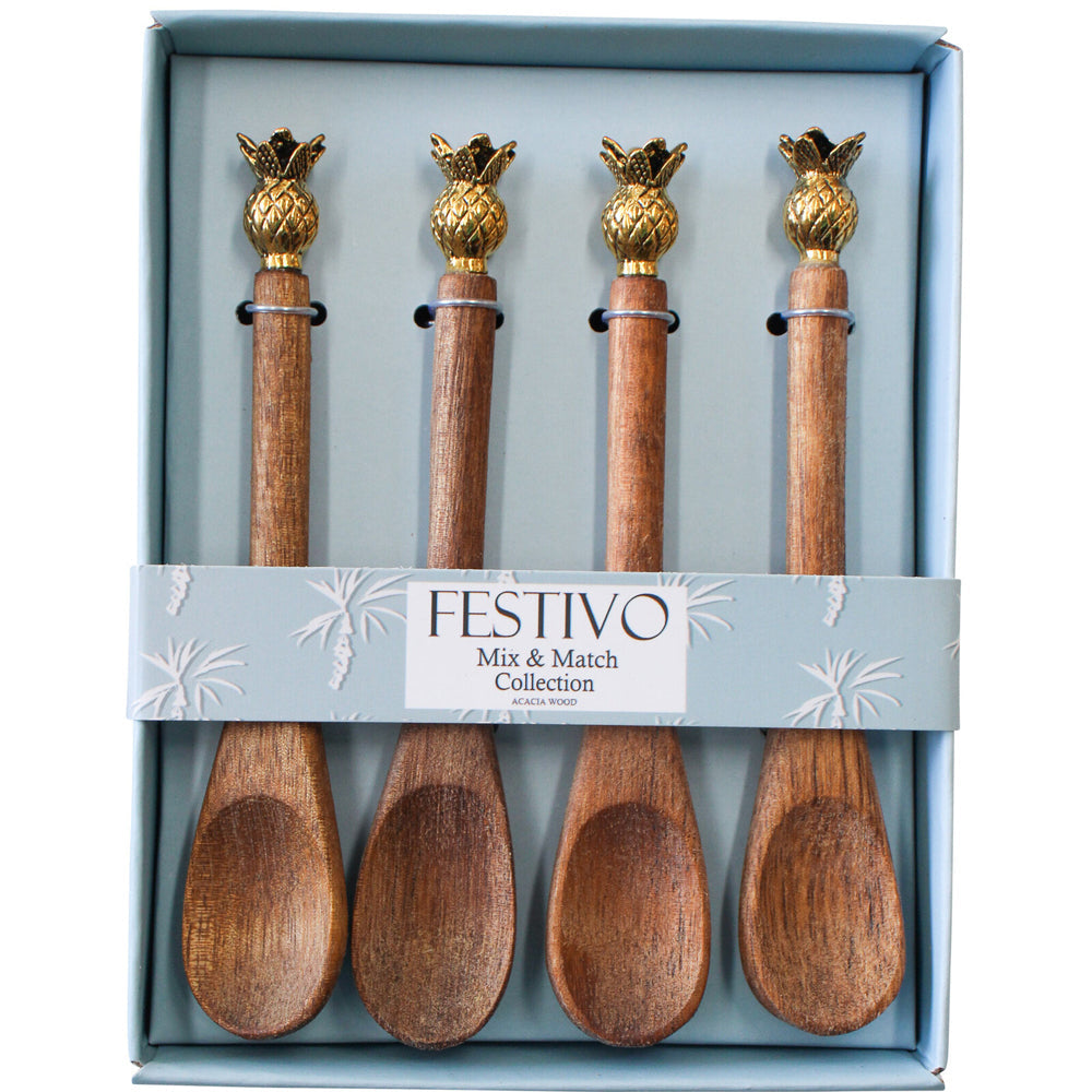 LVD 4pc LVD Teaspoon Pineapple Home Kitchen Cutlery Serveware/Tableware 14x11cm (2 Pack) — image 2