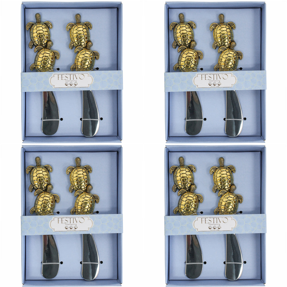 LVD 2pc LVD Spreader Gold Turtle Kitchen Cutlery Serveware/Tableware 14.5X10.5CM (4 Pack)