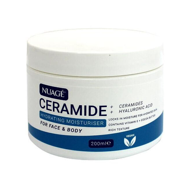 Nuage Ceramide Face & Body Cream 200ml Hydrating Moisturiser Skin Lotion (8 Pack) — image 2