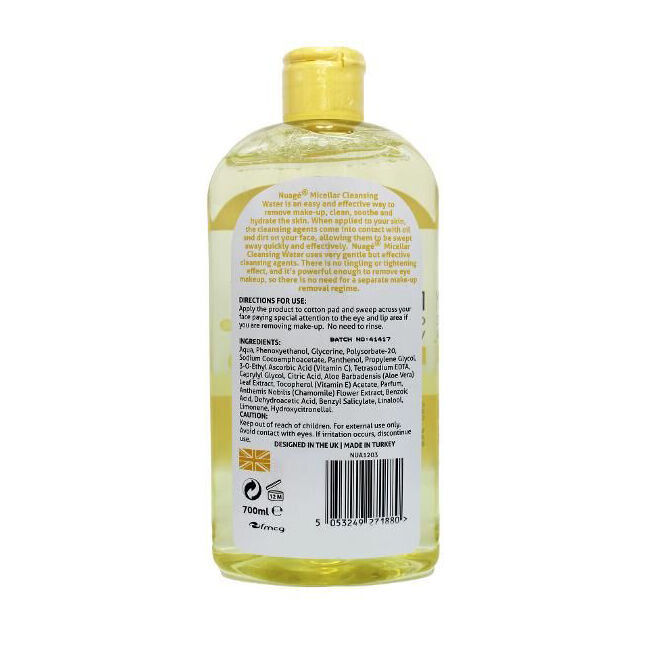 Nuage Micellar Cleansing Water Vitamin C 700ml Liquid Makeup Remover (6 Pack) — image 3