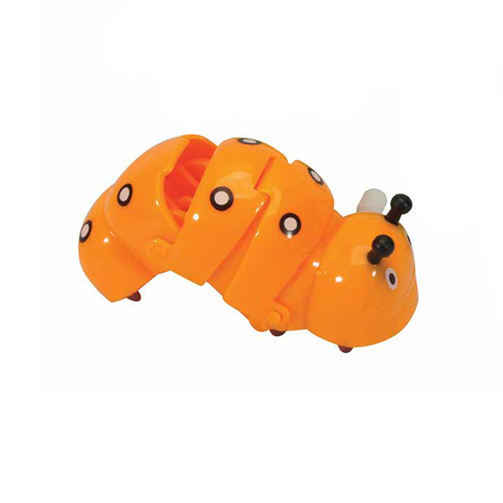 Fumfings Novelty Clockwork Caterpillars 10cm Classic Prank Toys Kids Assorted