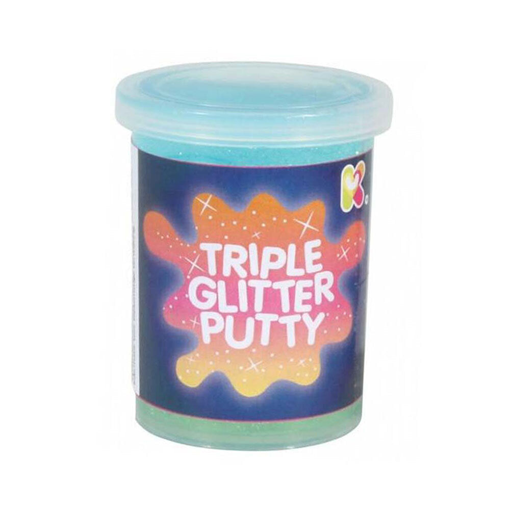 Fumfings Novelty Triple Glitter Putty 6cm Squish Art Toys Kids/Child 3y+ Asst (3 Pack) — image 2