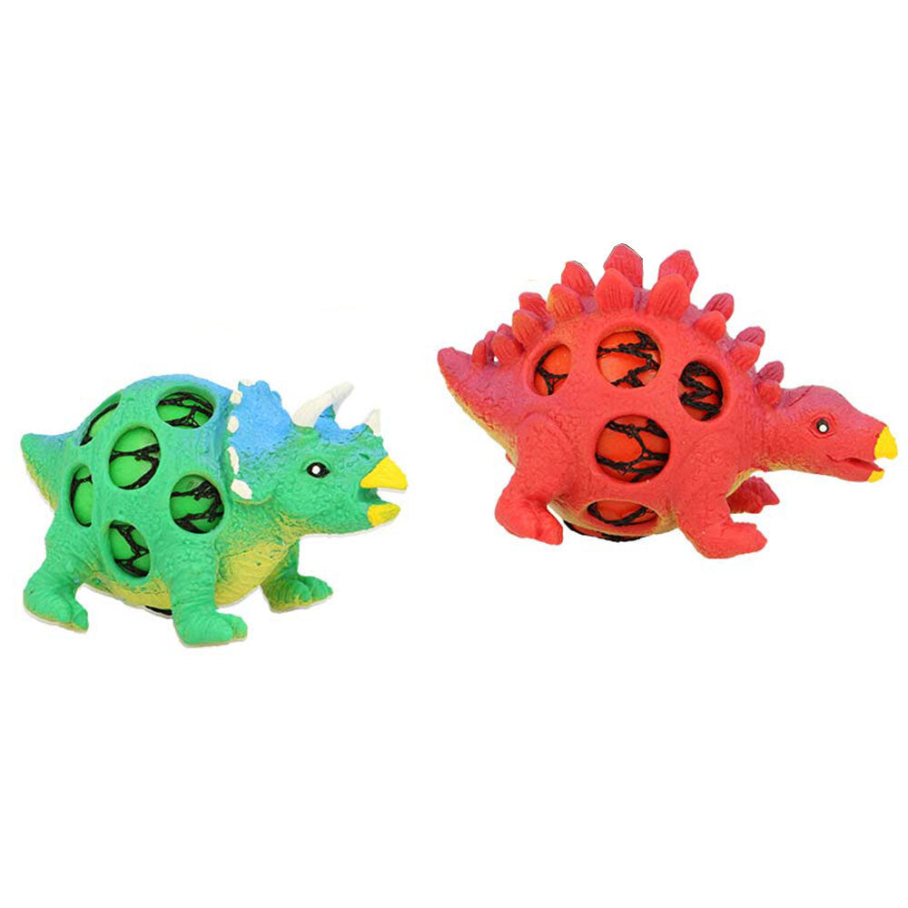 Fumfings Novelty 9cm Squeezy Mesh Dinosaurs 3y+ Sensory Stress Toys Child Asst — image 2