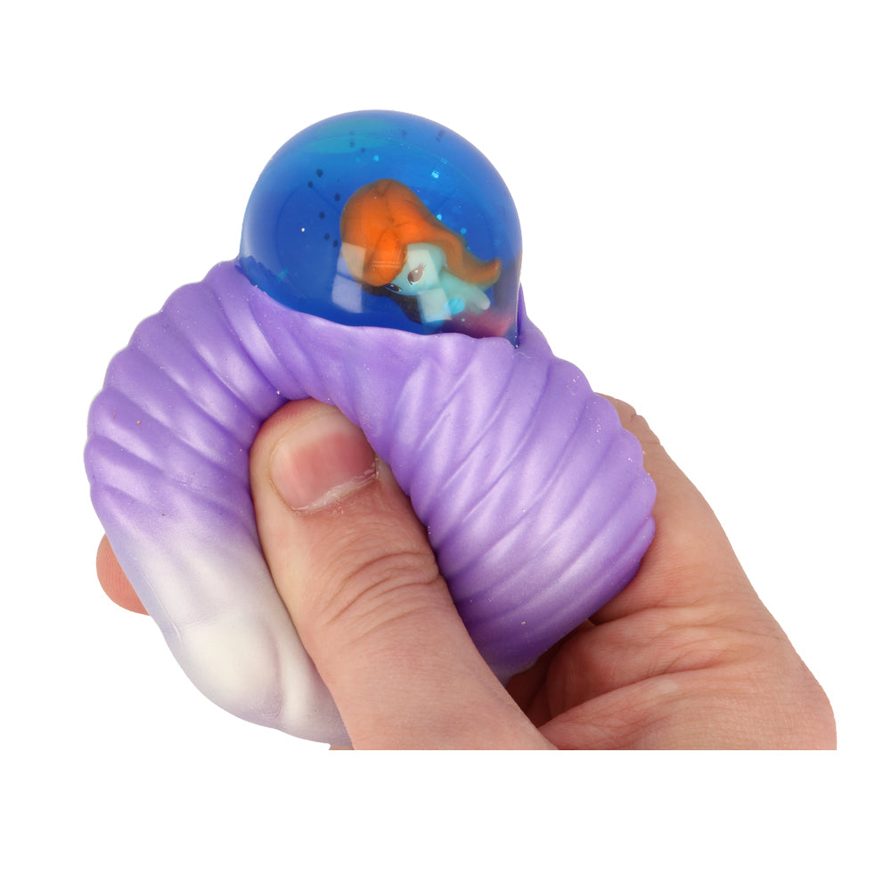 Fumfings Novelty Squishy Mermaid Bubble Shells 8cm Squeezy Toys Kids 3y+ Assort
