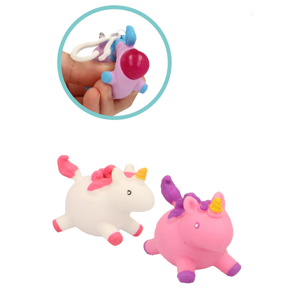 Fumfings Novelty Squeezy Unicorn Keyrings 5cm Squeezy Kids/Children Toy Asst — image 2