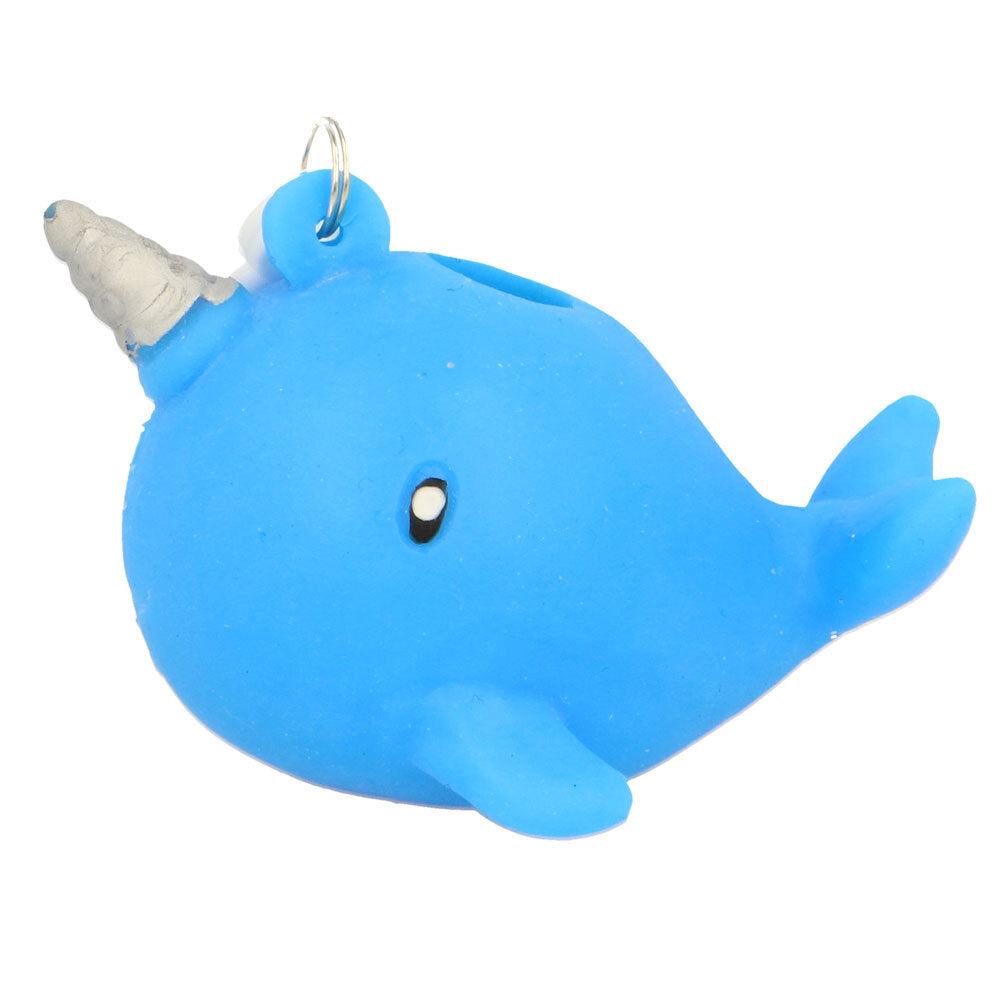 Fumfings Novelty 6cm Squeezy Narwhal Keyrings Fun Toys Kids/Children 3y+ Asst (3 Pack) — image 2