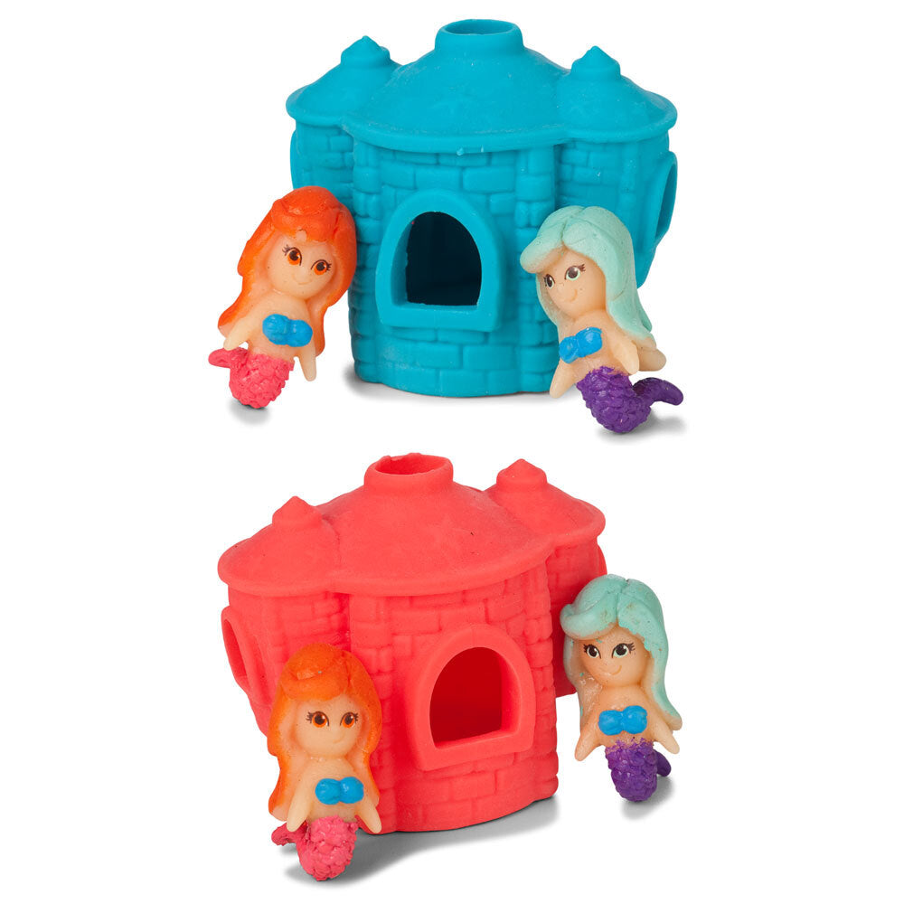 Fumfings Novelty 7cm Stretchy Mermai/ Castle 3y+ Figure Toy Kids/Toddler Asst (2 Pack)