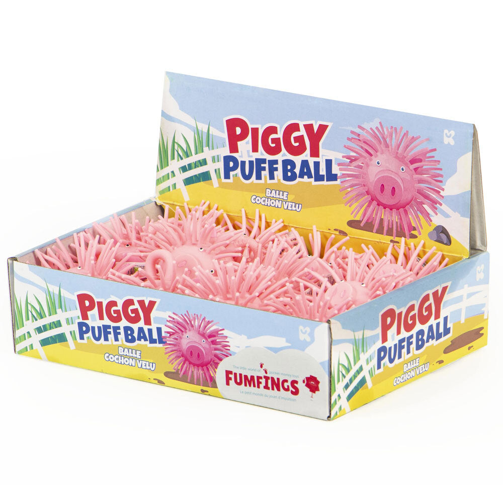Fumfings Novelty 7cm Piggy Puffer Ball Stretchy Fun 3y+ Toys Kids/Child Pink — image 2