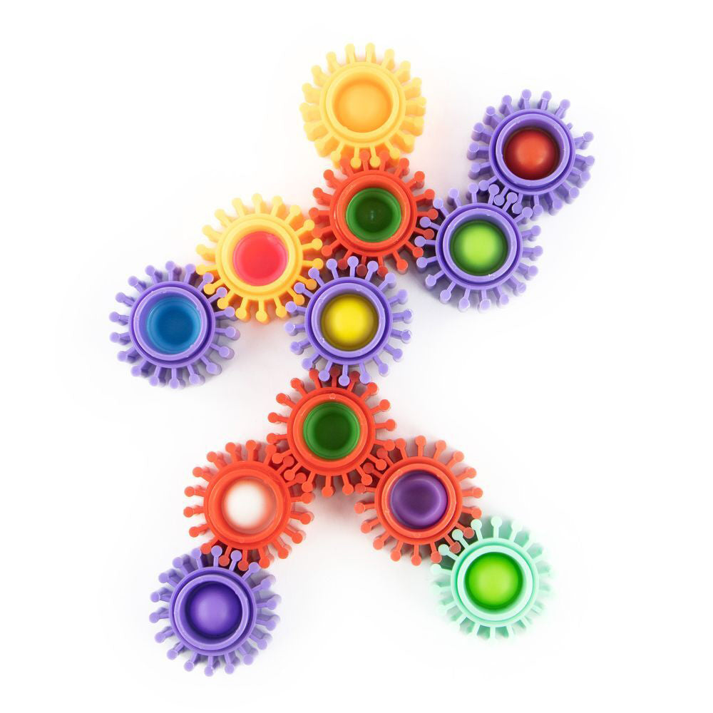 Pocket Money Fun 12.5cm Pop Gears Kids/Children Educational Building Play Toy (2 Pack) — image 2