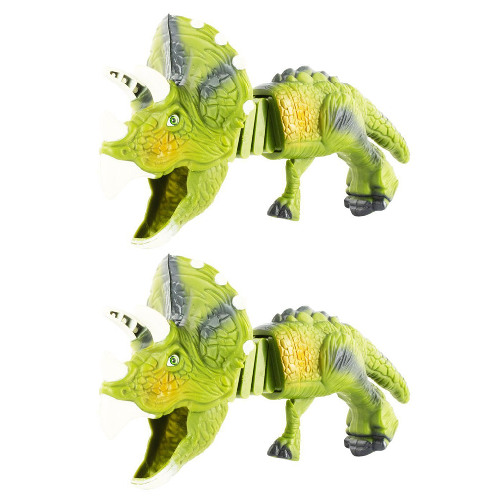 Pocket Money Fun 17cm Dino Grabbers Kids/Children Animal Play Toy Assorted 3+ (2 Pack)
