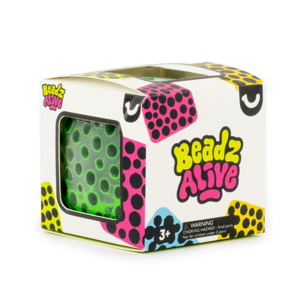 Pocket Money Fun 6cm Beads Alive Cube Kids/Children Sensory Squeeze Toy Asst 3y+ — image 3
