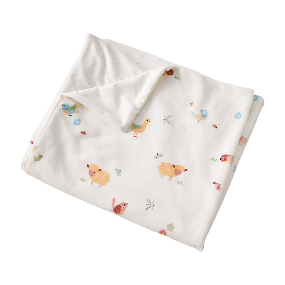 Jiggle & Giggle Birdy Lightweight Soft Fleece Toddler Blanket