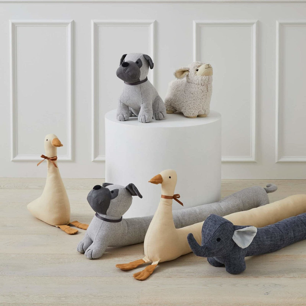 Pilbeam Living Elle The Elephant Weighted Fabric Heavy Door Draught Stopper Grey — image 2