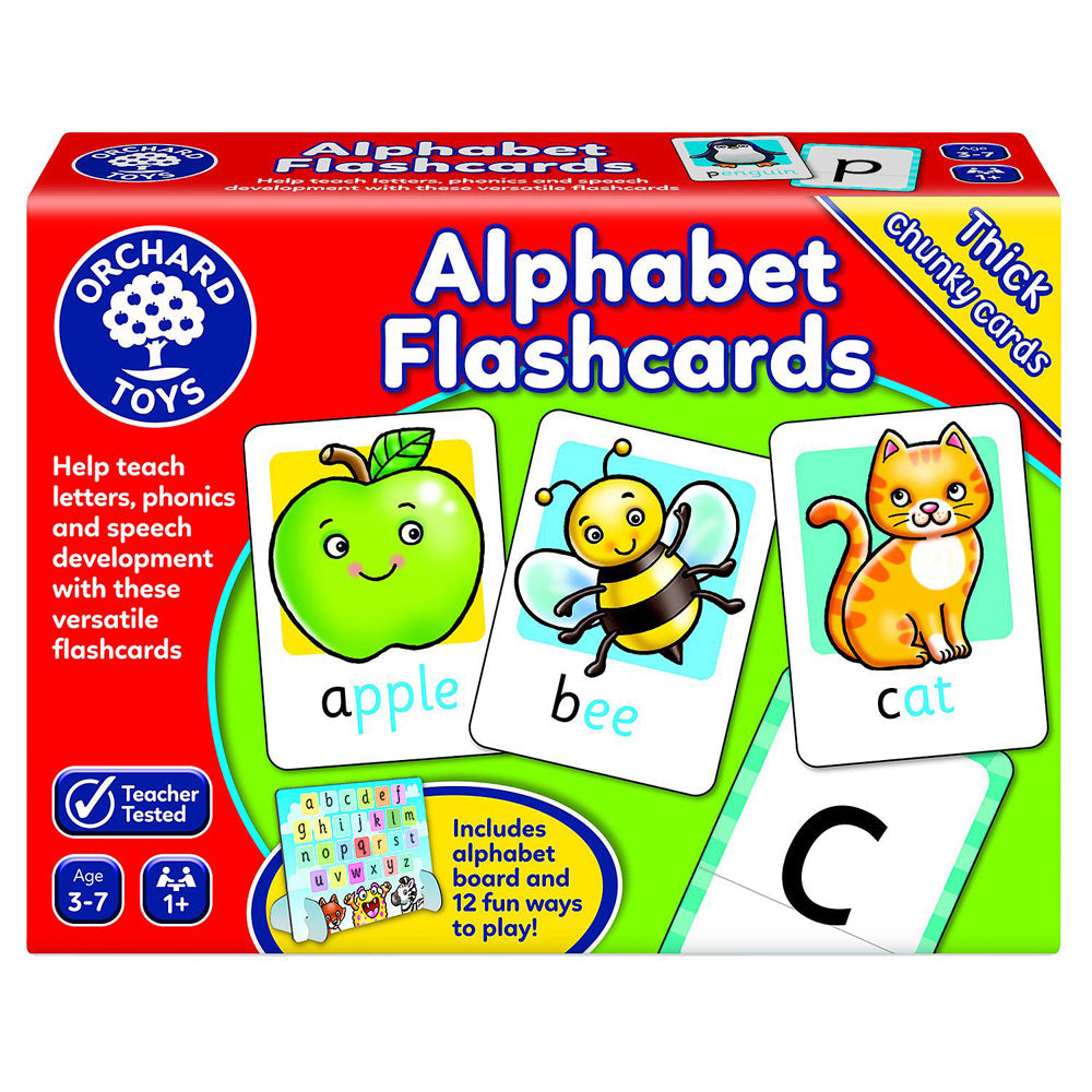 Orchard Toys Orchard Game Alphabet Flashcards Kids/Childrens Educational Play Toy 3+
