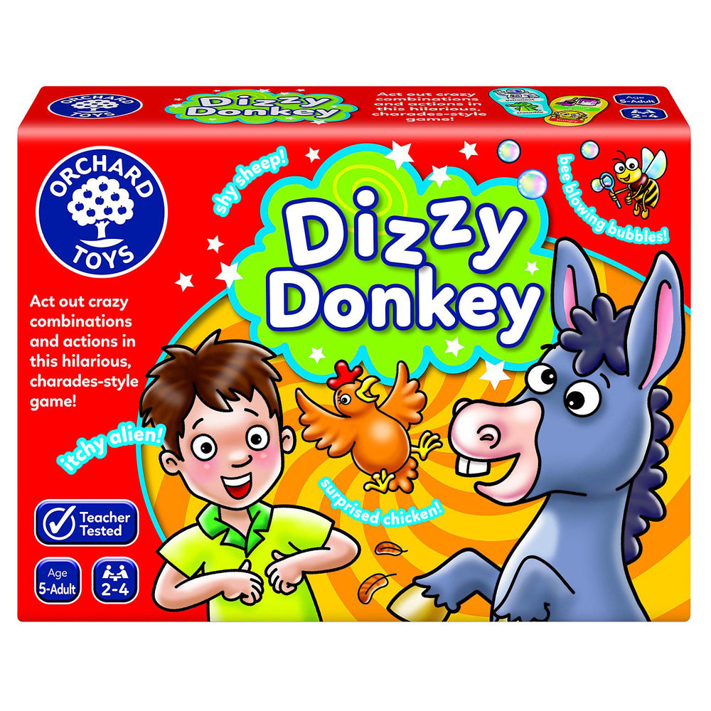 Orchard Toys Orchard Game Dizzy Donkey Kids/Childrens Crazy Charade Cards Play Toy 5+