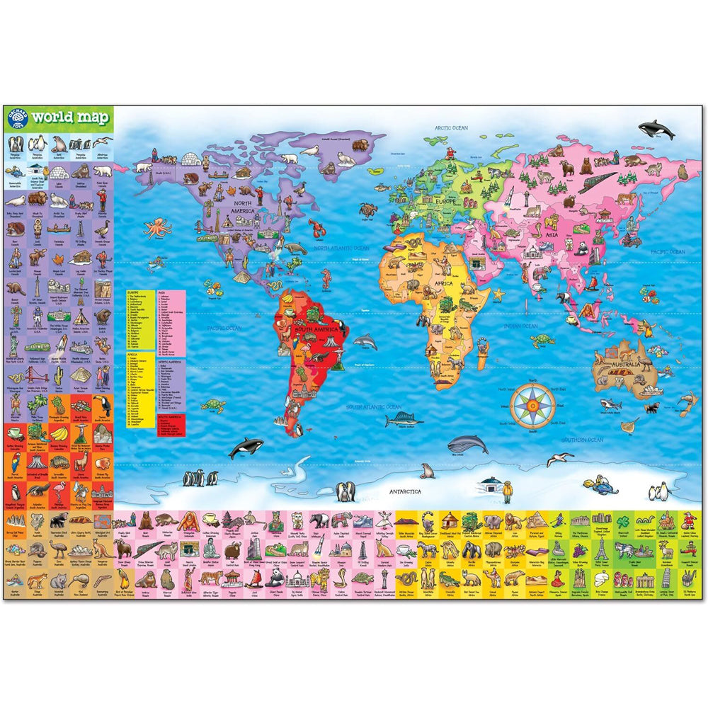 Orchard Toys Map of the World Kids/Childrens Building Play Toy Puzzle 6+ — image 2