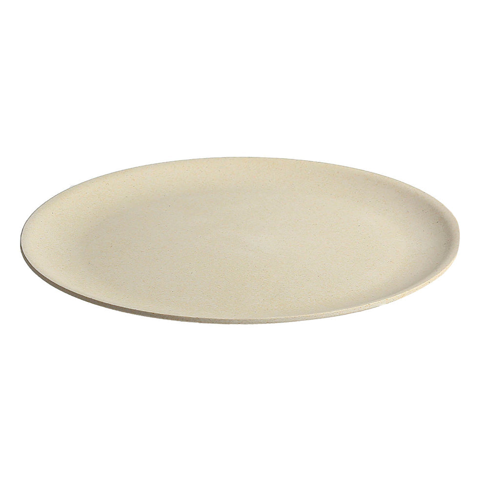 Oztrail Round 21.5cm Bamboo Plate Dish Camping Picnic Outdoor Tableware White