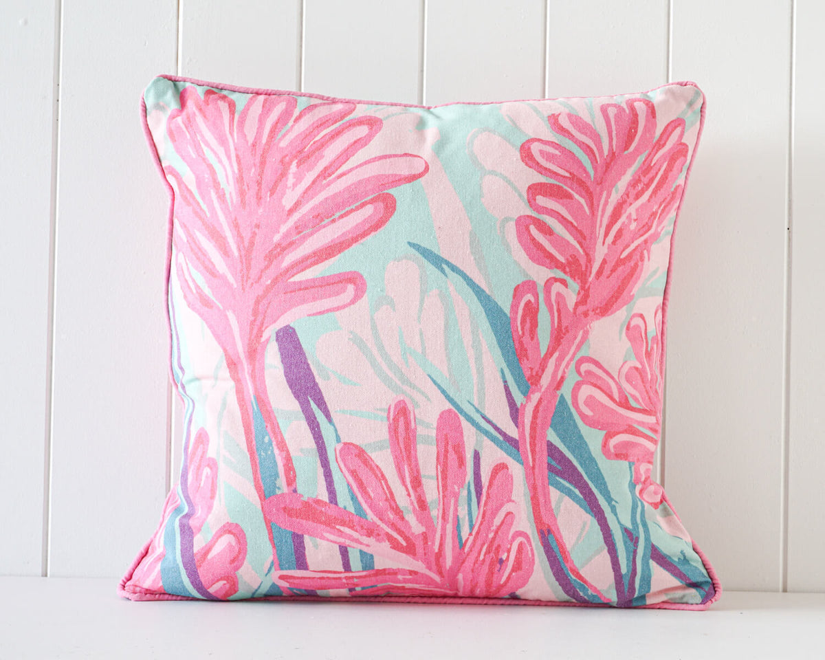 Rayell Indoor Square Cushion Blissful Blossom Home/Lounge Decor Light 45x45cm