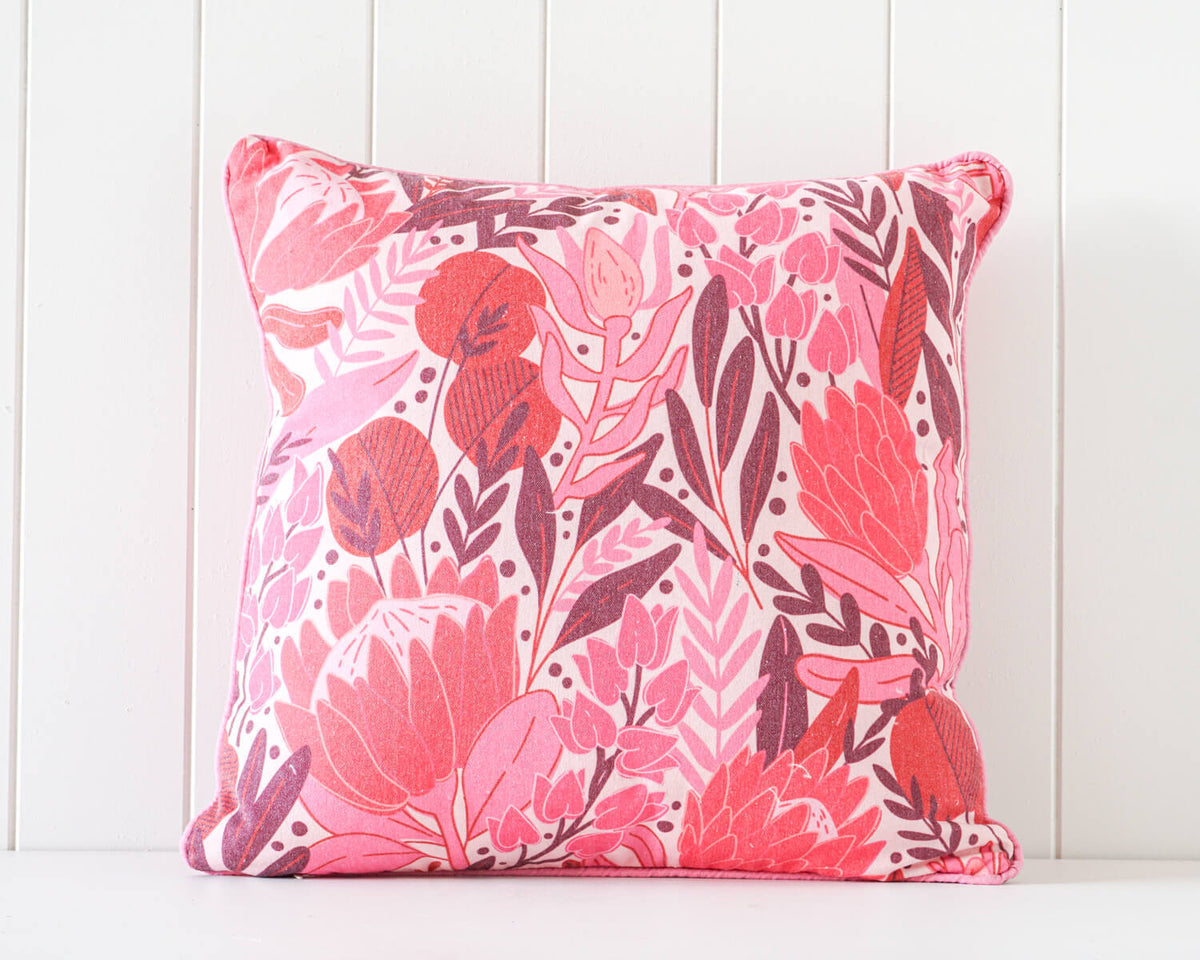Rayell Indoor Square Cushion Earthly Pleasures Home/Lounge Decor 45x45cm — Pink