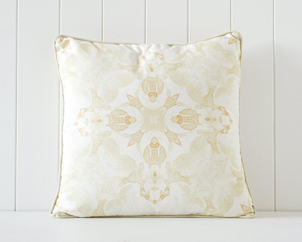 Rayell Indoor Square Cushion Illusion Print Home/Lounge Decor 45x45cm — Gold