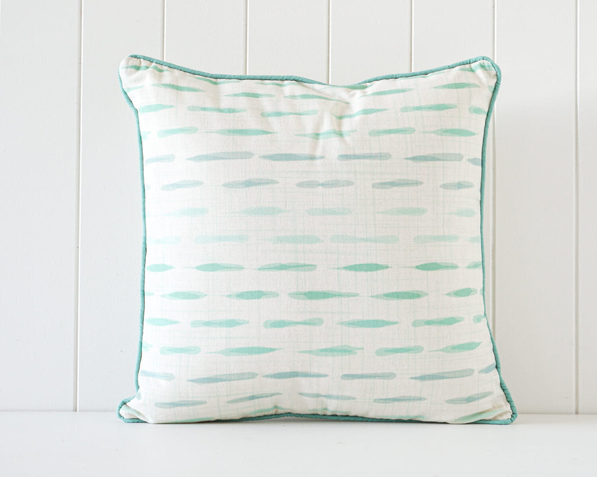 Rayell Indoor Square Cushion Line Pattern Print Home/Lounge Decor 45x45cm — Green