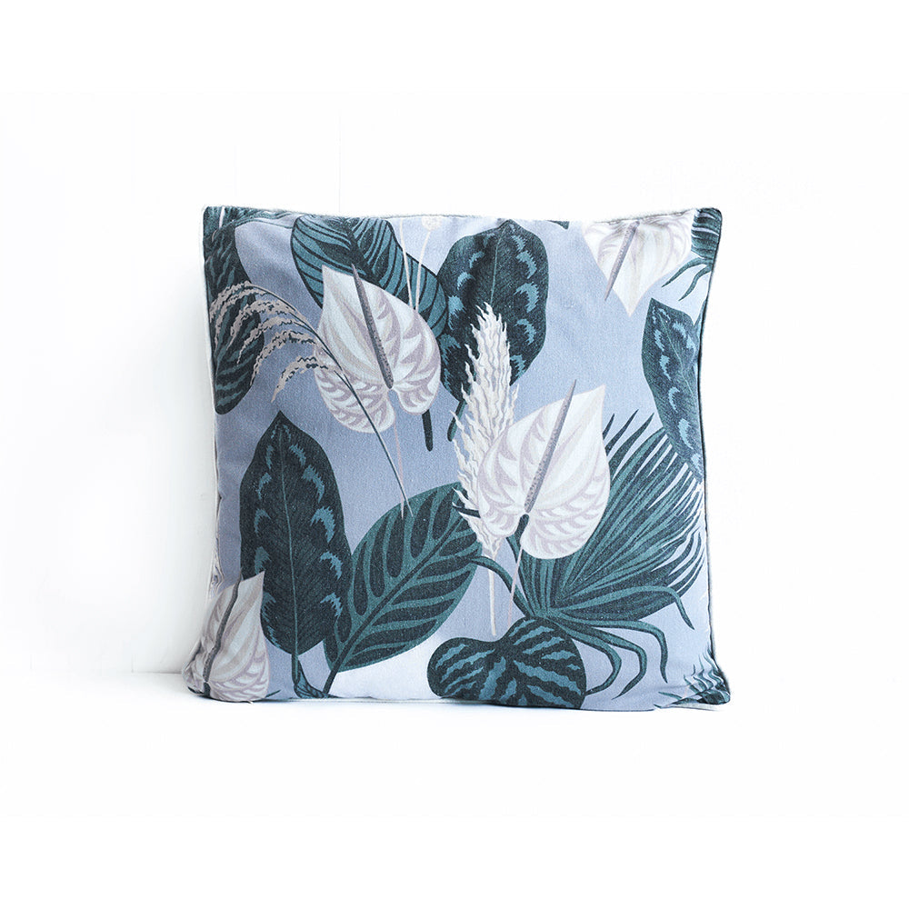 Rayell Indoor Square Cushion Boho Botanical Bash Home/Lounge Decor 45x45cm — Slate