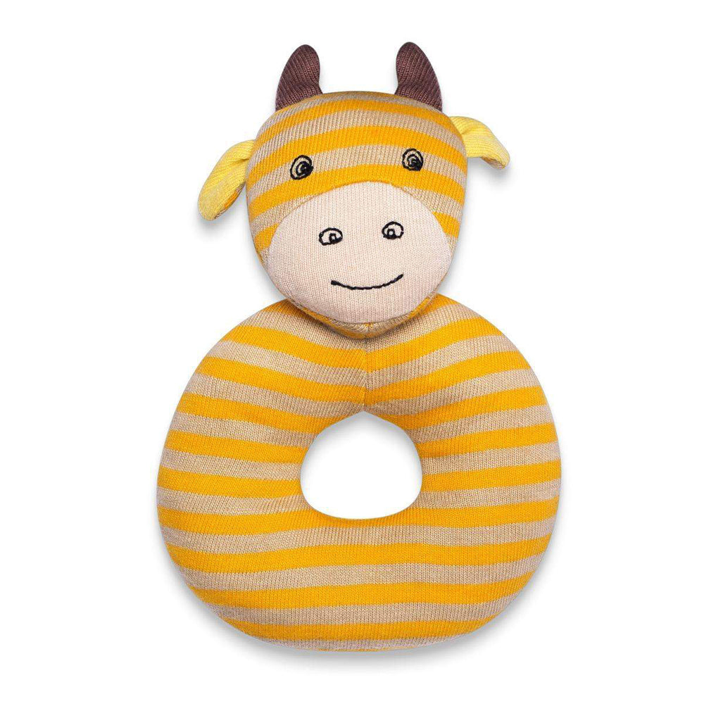 Organic Farm Buddies Cotton 13cm Teething Rattle George Giraffe Baby/Infant 0m+