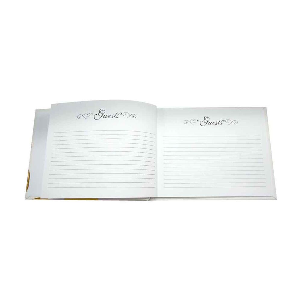 LMD 30th Guest Book Rose Gold Text 27x19cm Novelty Birthday Signing Decor Notepad — image 2