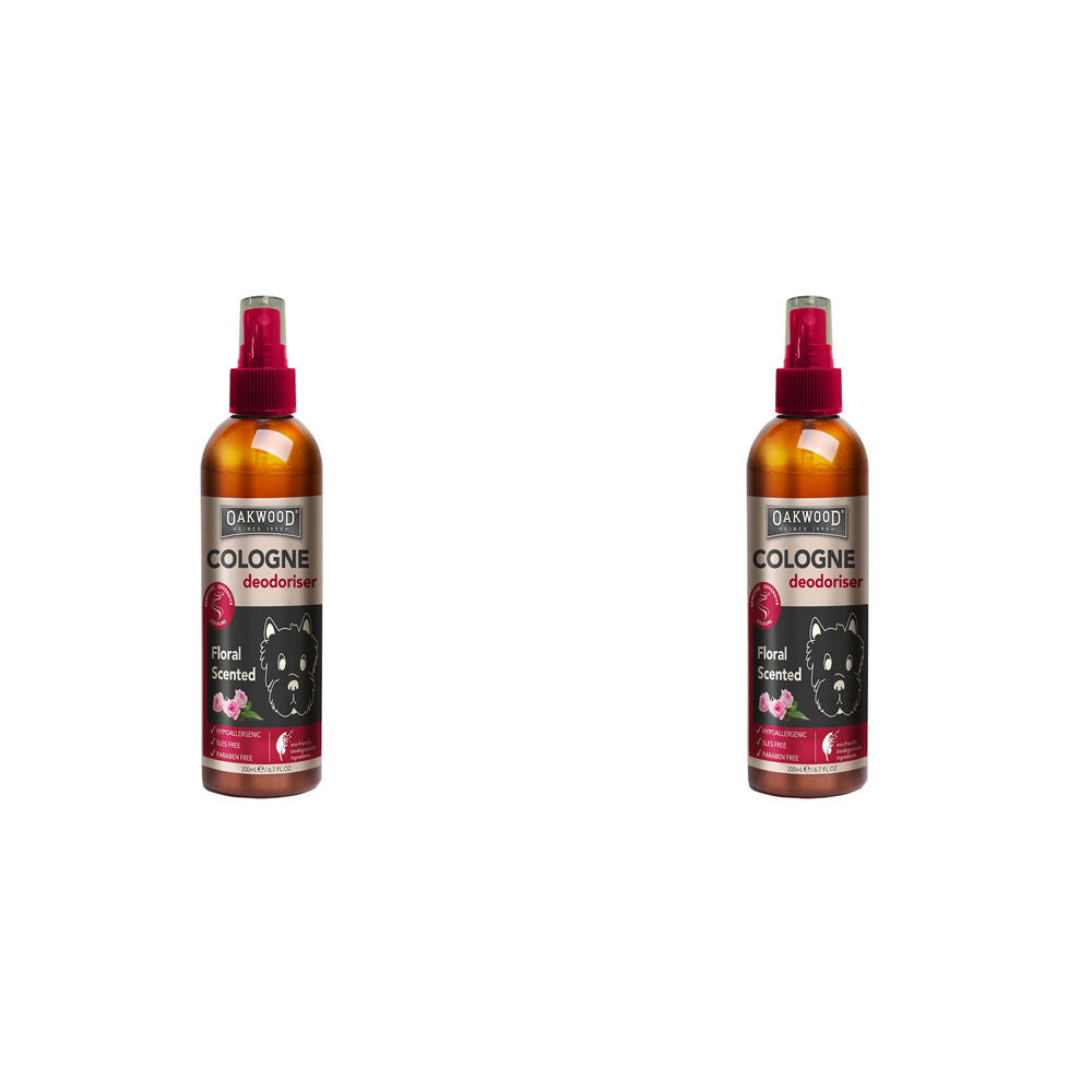 Oakwood 200ml Smell a Riffik Dog/Pet Odour Eliminator Deodoriser Floral (2 Pack)