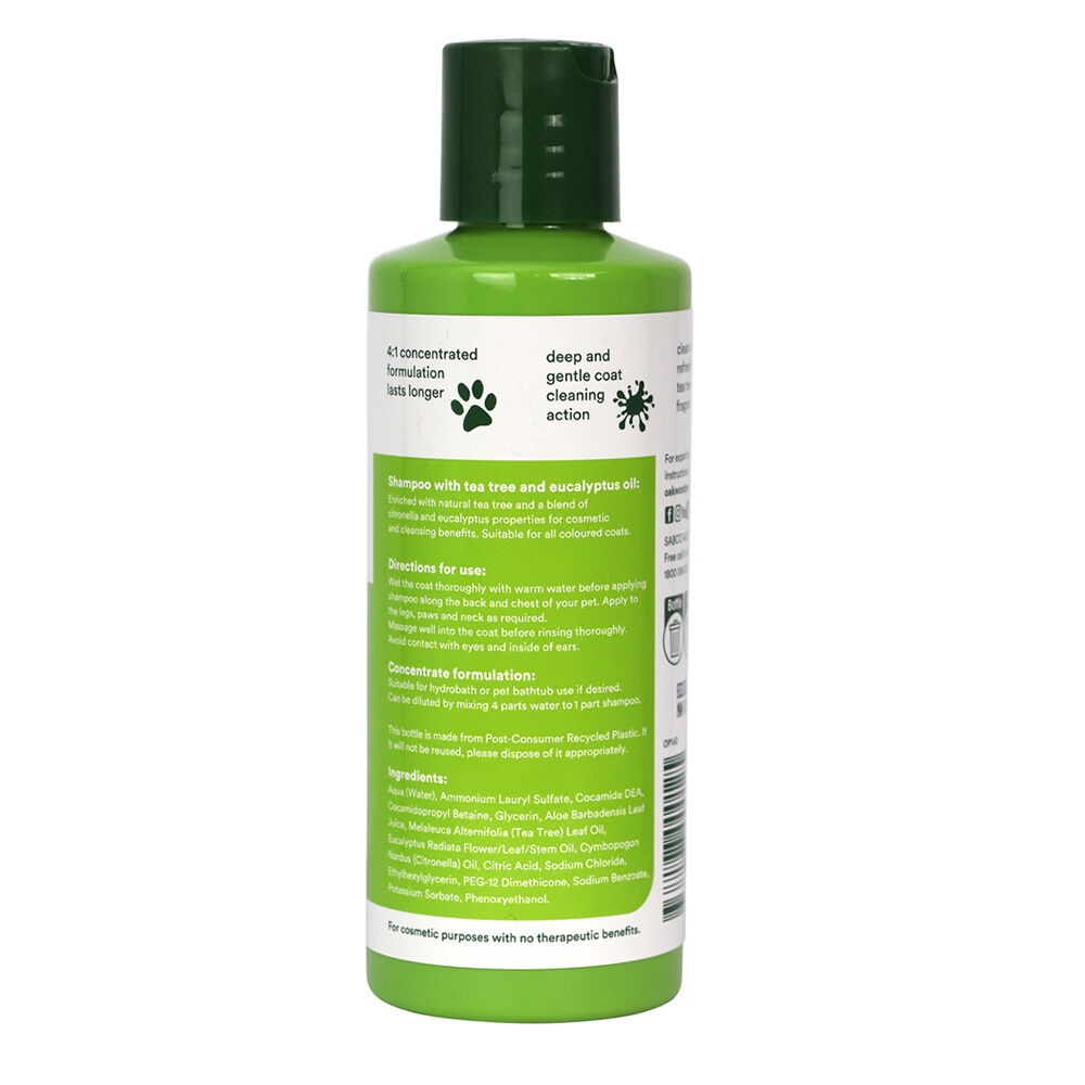 Oakwood 280ml Deep Clean Tea Tree Pet Dog Cleansing Shampoo for Double Coat (3 Pack) — image 5
