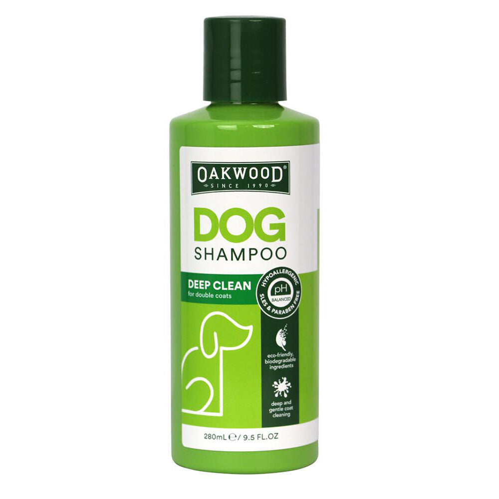 Oakwood 280ml Deep Clean Tea Tree Pet Dog Cleansing Shampoo for Double Coat (3 Pack) — image 2