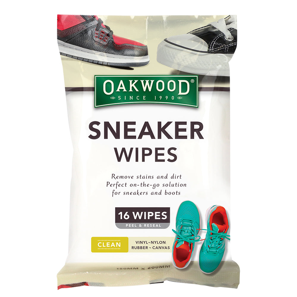 Oakwood 15x20cm Sneaker Wipes Rubber/Vinyl/Nylon Stain Remover Shoe Cleaner (48 Pieces) — image 2
