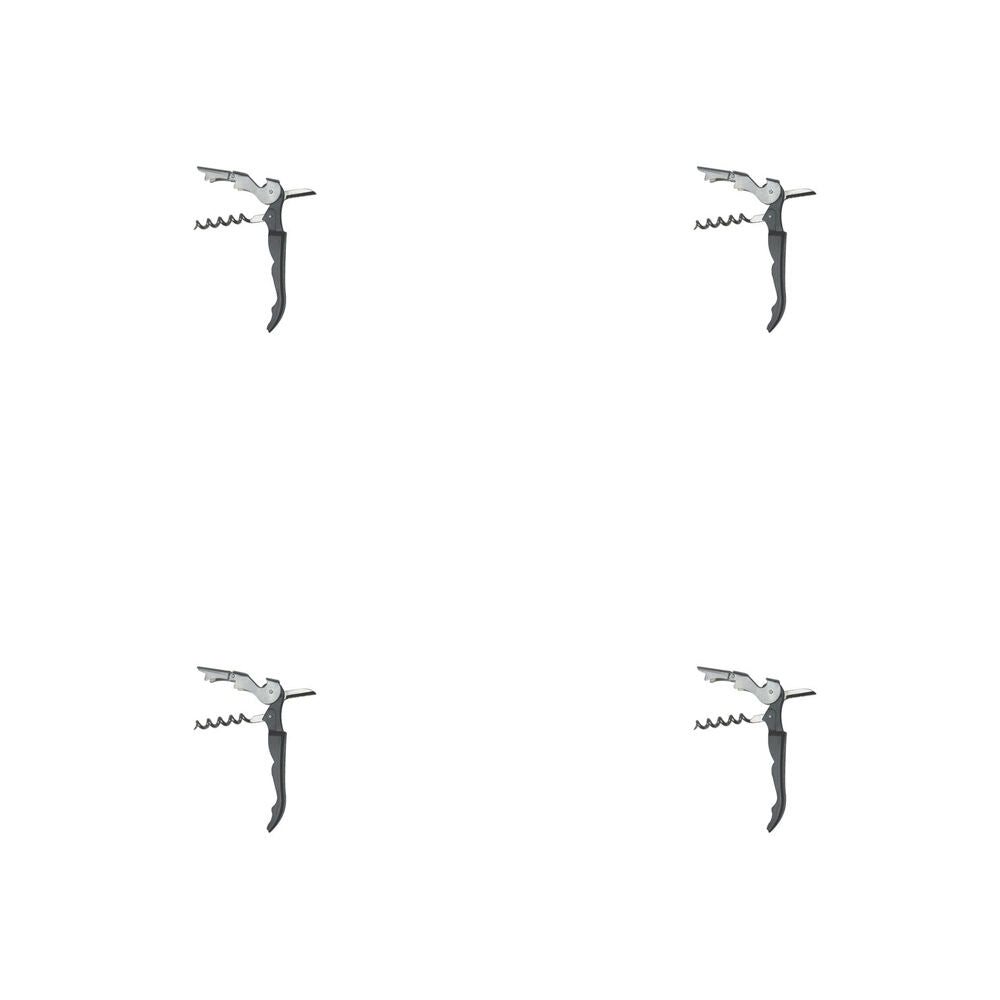 Barpro Waiters Friend Black Cockatoo Bottle Corkscrew Barware Accessory (4 Pack)