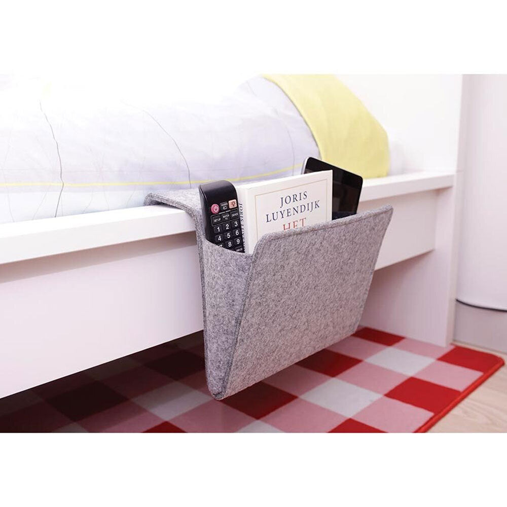 Kikkerland Hanging Sofa/Bedside Pocket Felt Storage Home Organiser/Holder Grey — image 5