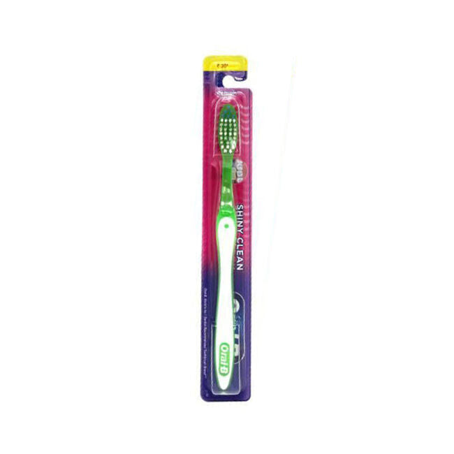 Oral B Shiny Clean Medium Standard Toothbrush Teeth Cleaning Dental Care (24 Pack) — image 2