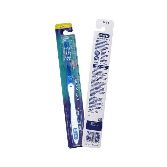 Oral B Soft Shiny Clean Standard Toothbrush Teeth Cleaning Dental Care — image 2