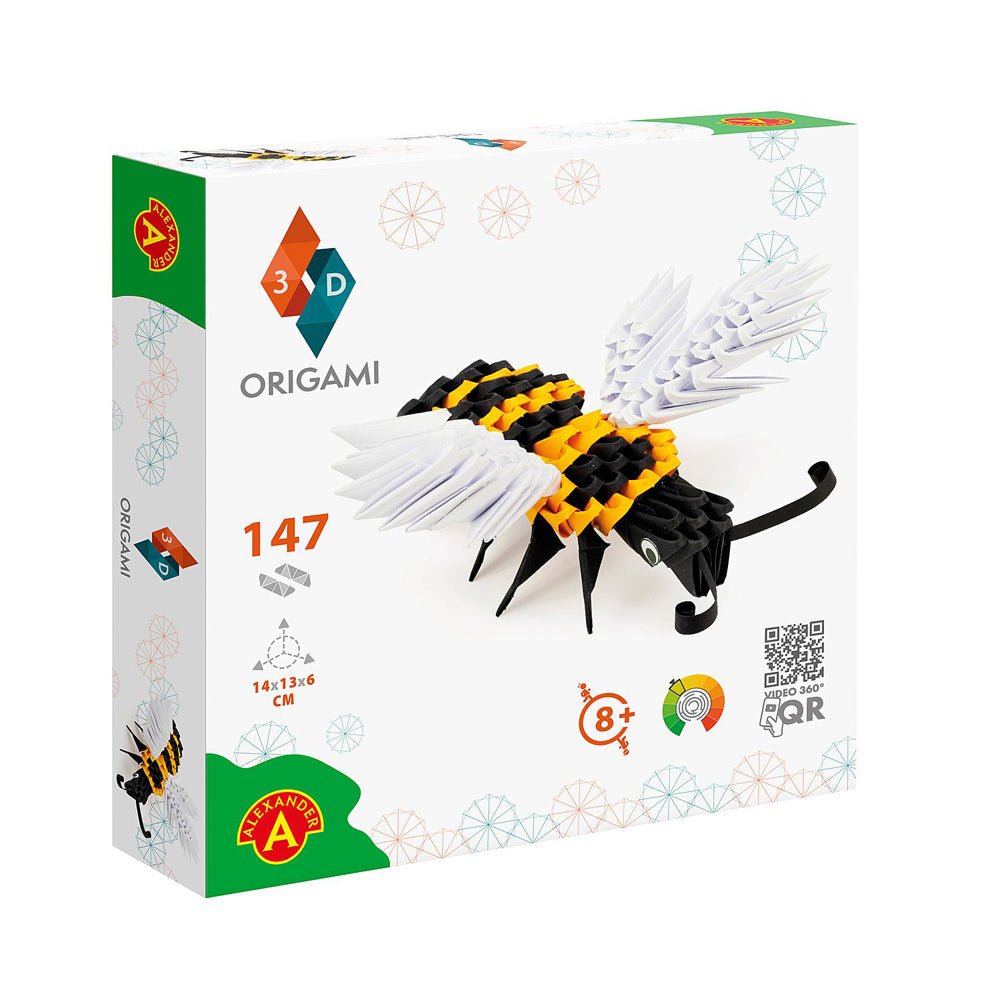Origami 3D Paperfolding Bee Paper Sculpture Kids DIY Craft Toy Kit 8+ (147 Pieces) — image 3