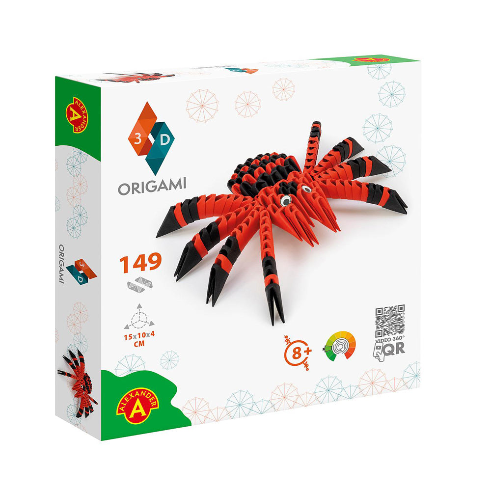 Origami 3D Paperfolding Spider Paper Sculpture Kids DIY Craft Toy Kit 8+ (149 Pieces) — image 3