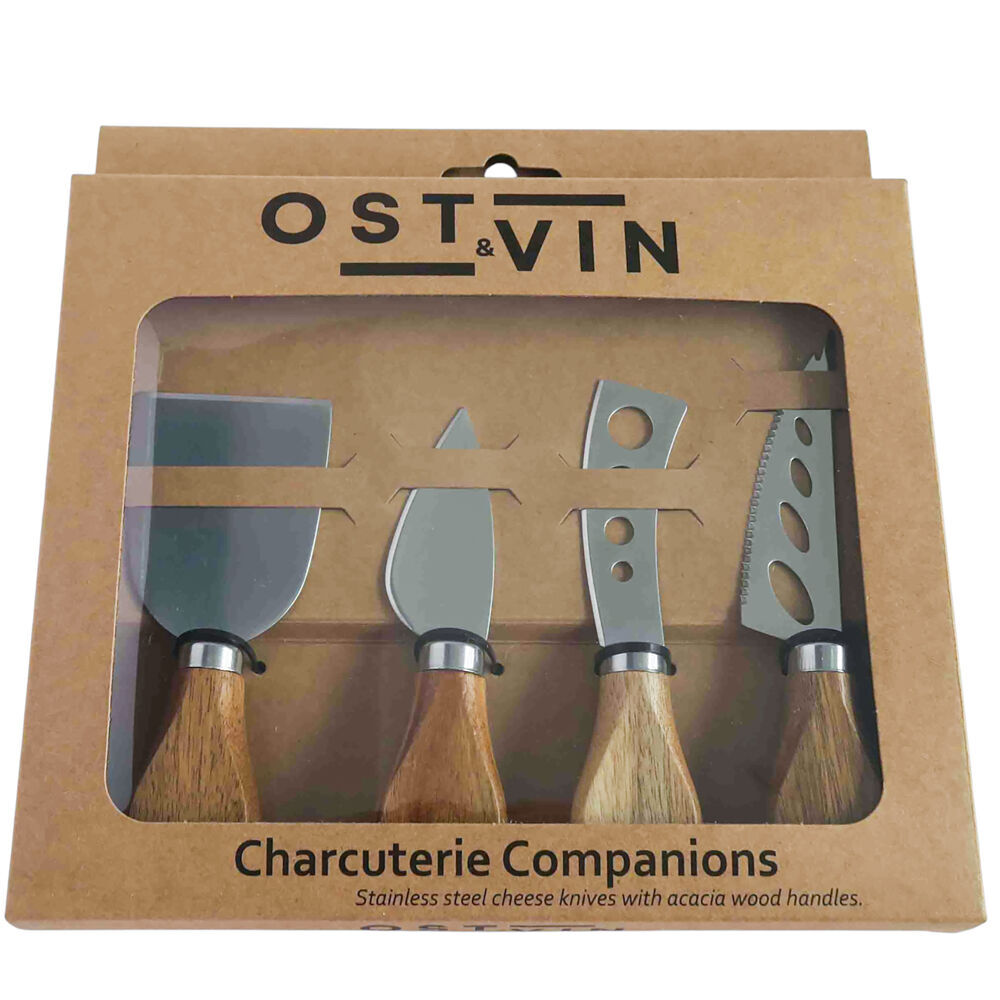 NF Living 4pc NF Living Acacian Cheese Set Knife Dinnerware/Serveware Brown (2 Pack) — image 4
