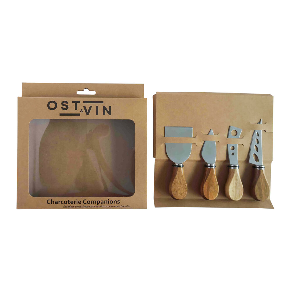 NF Living Acacian Cheese Set Knife Dinnerware/Serveware Brown (4 Pieces) — image 3