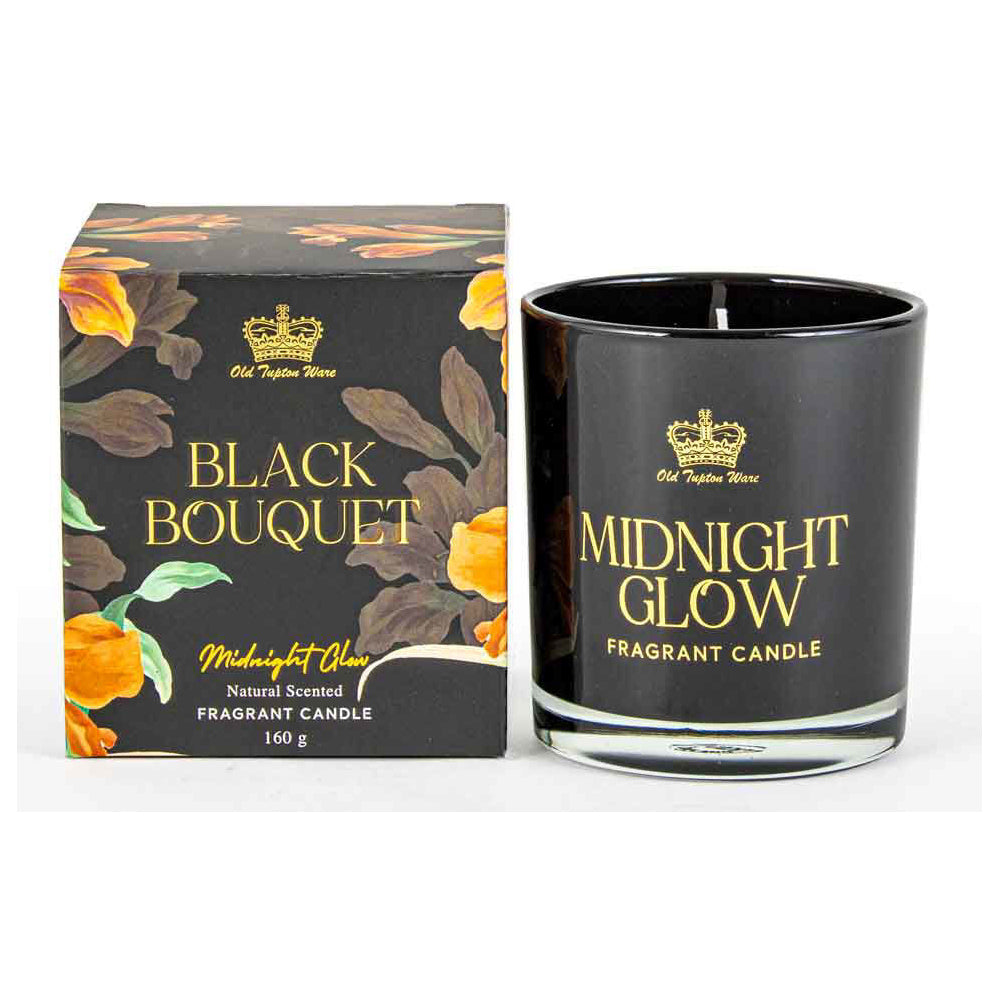 LMD Old Tupton Midnight Glow Scented Candle 160g Home Fragrance/Scent Round Black (2 Pack) — image 2