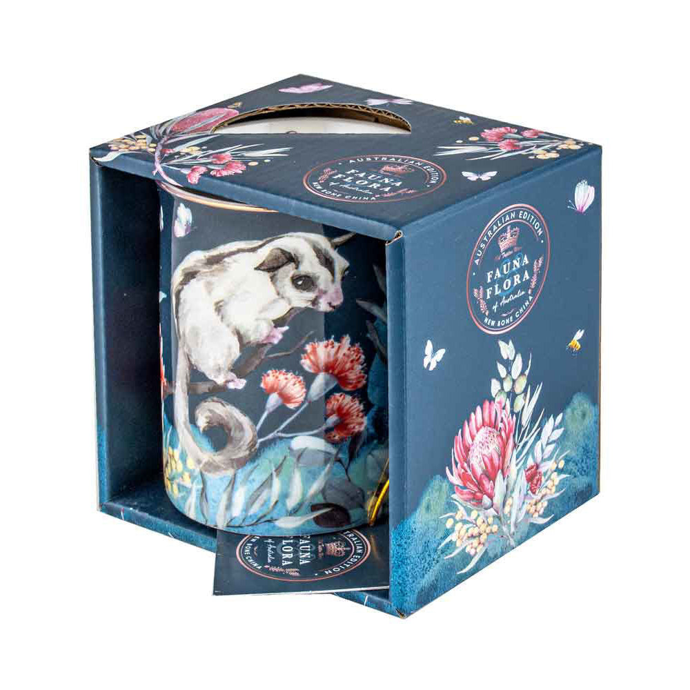 LMD Australian Flora Possum 360ml Coffee Mug New Bone China Drink Cup w/ Handle — image 2