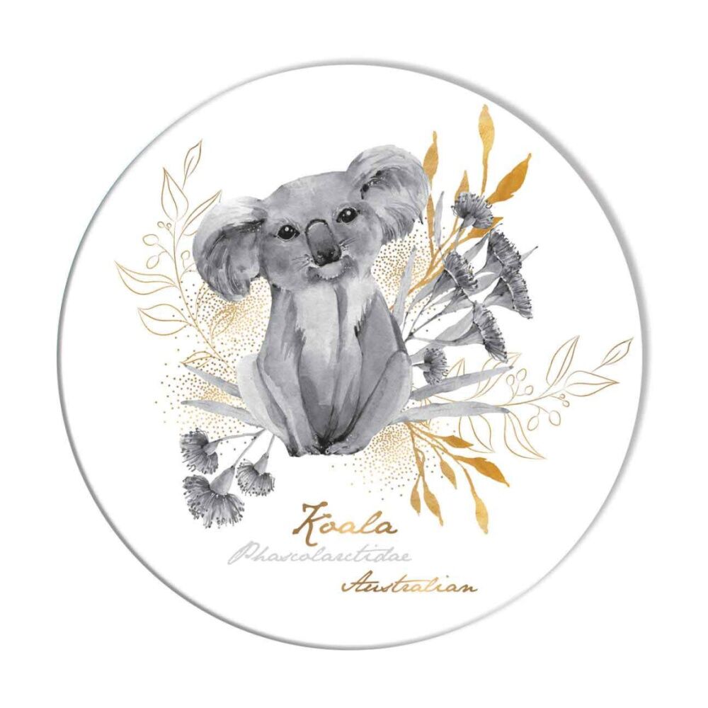 LMD Koala Ceramic Surface Protector Trivet Home Decor Round 25cm Black/White (2 Pack) — image 2