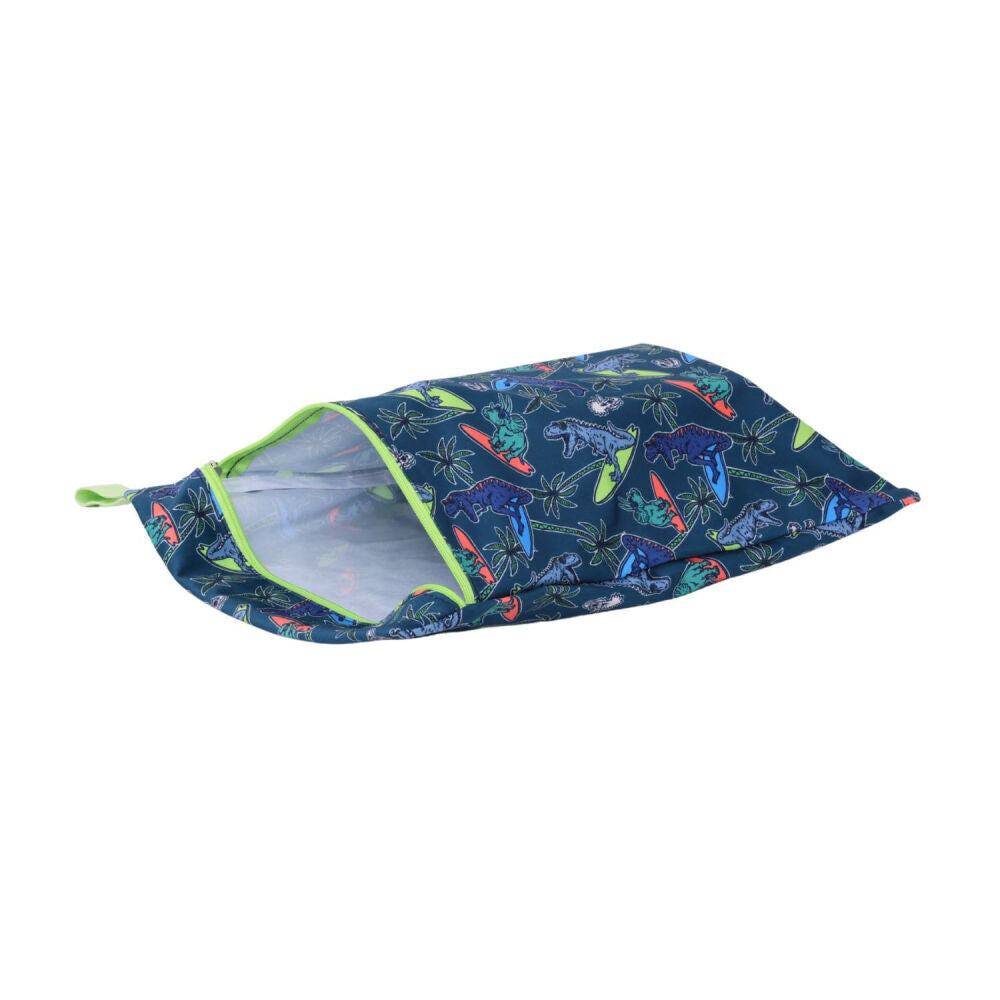 Splosh 40x30cm Blue Out & About Dino Waterproof Kids/Children Wet Bag — image 2