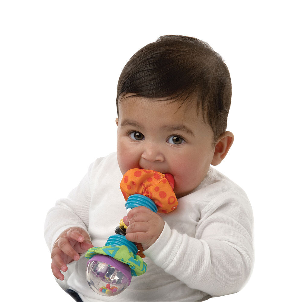 Playgro Textured Super Shaker Rings Baby Activity Sensory Rattle Toy 3m+ — image 2