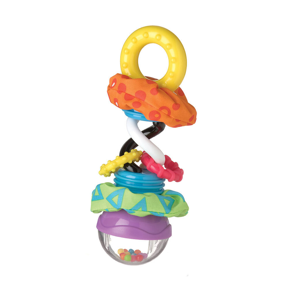 Playgro Textured Super Shaker Rings Baby Activity Sensory Rattle Toy 3m+