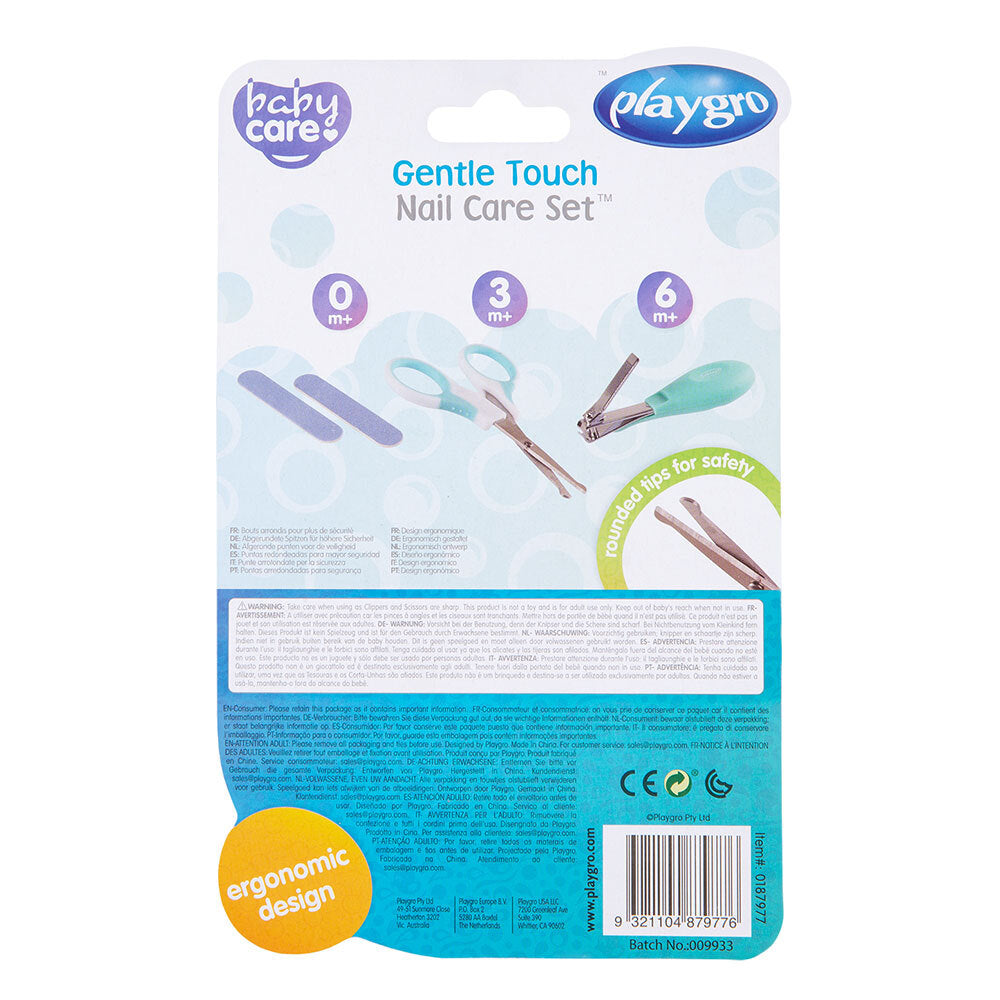 Playgro Gentle Touch Ergonomic Design Baby/Childrens Nail Care Set (4 Pieces) — image 2