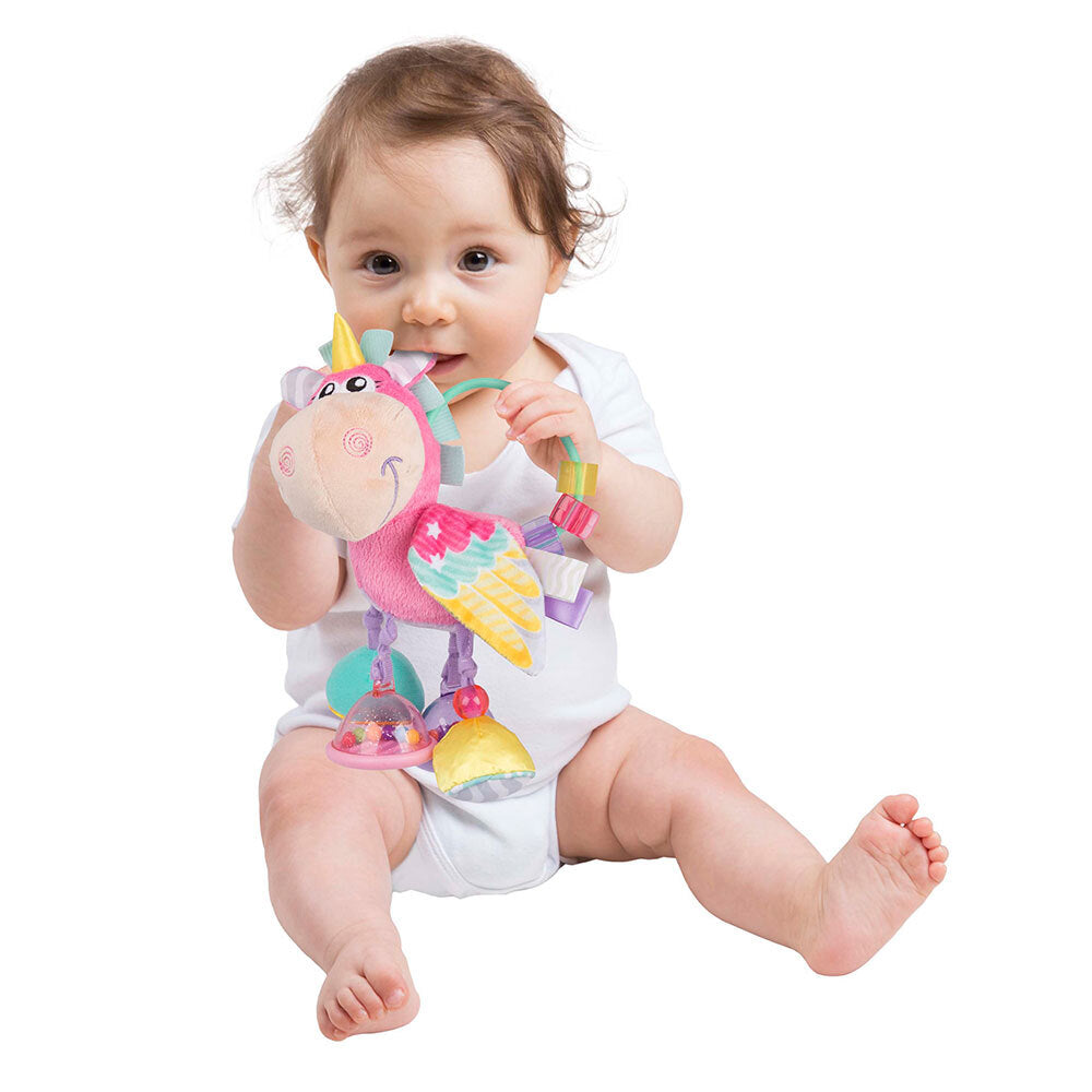 Playgro Baby Unicorn Rattle Sensory Soothing Teething Activity Toy 3m+ — image 2